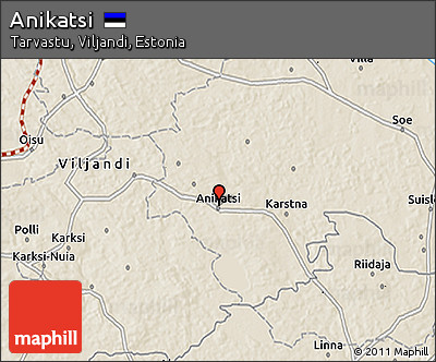 Shaded Relief 3D Map of Anikatsi