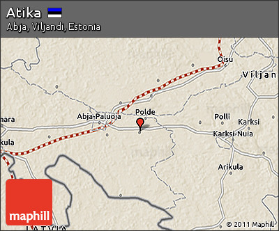 Shaded Relief 3D Map of Atika