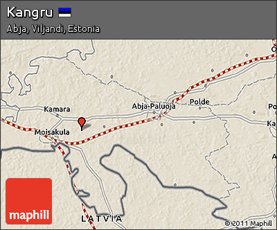 Shaded Relief 3D Map of Kangru