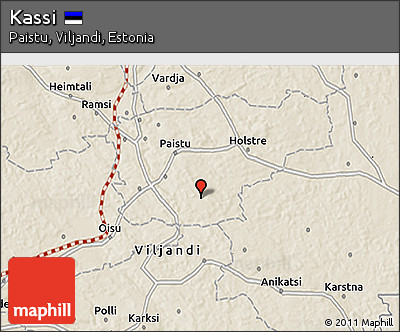 Shaded Relief 3D Map of Kassi