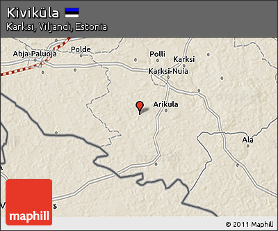 Shaded Relief 3D Map of Kiviküla
