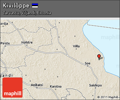 Shaded Relief 3D Map of Kivilõppe