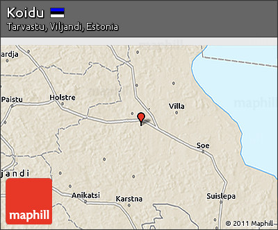 Shaded Relief 3D Map of Koidu