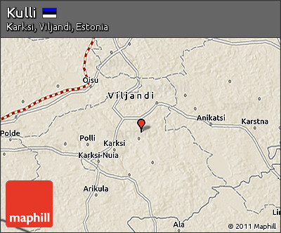 Shaded Relief 3D Map of Kulli