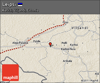 Shaded Relief 3D Map of Leipsi