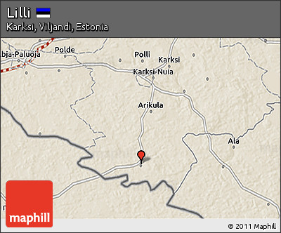 Shaded Relief 3D Map of Lilli