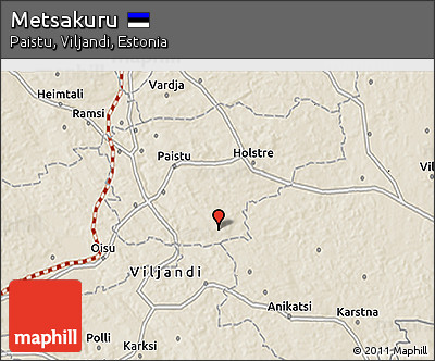 Shaded Relief 3D Map of Metsakuru