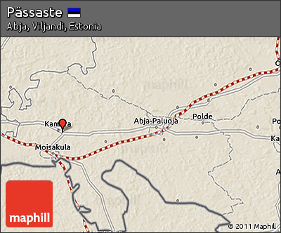Shaded Relief 3D Map of Pässaste