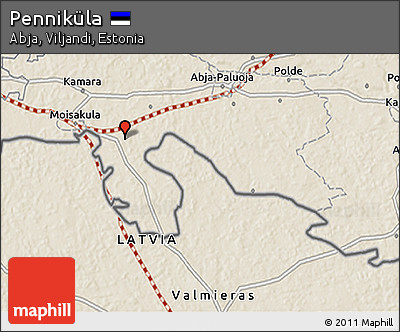 Shaded Relief 3D Map of Penniküla