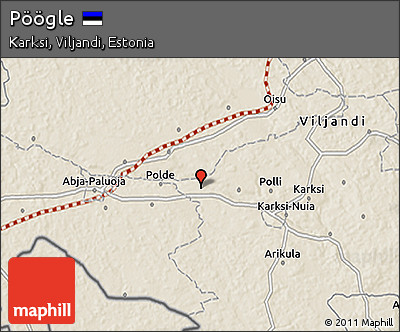 Shaded Relief 3D Map of Pöögle