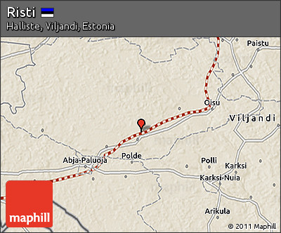 Shaded Relief 3D Map of Risti