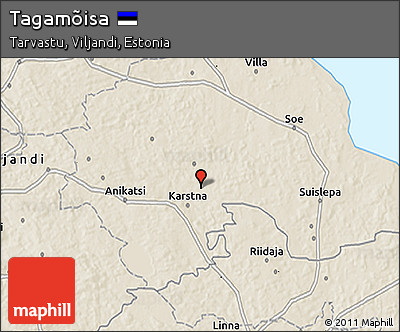Shaded Relief 3D Map of Tagamõisa