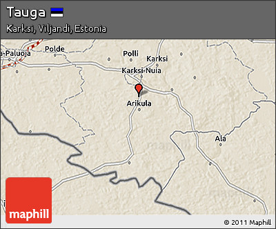 Shaded Relief 3D Map of Tauga