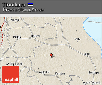 Shaded Relief 3D Map of Tinnikuru