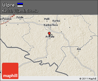 Shaded Relief 3D Map of Ülpre