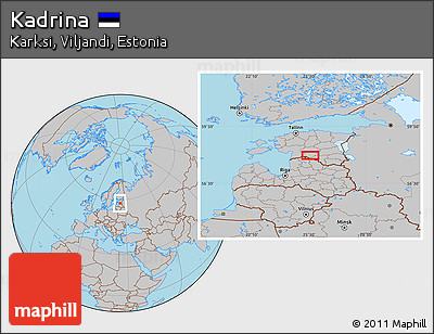 Gray Location Map of Kadrina