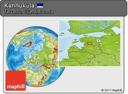 Physical Location Map of Kannuküla