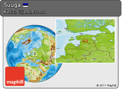 Physical Location Map of Suuga