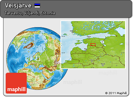 Physical Location Map of Veisjärve