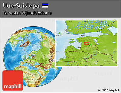Physical Location Map of Uue-Suislepa