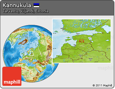 Physical Location Map of Kannuküla