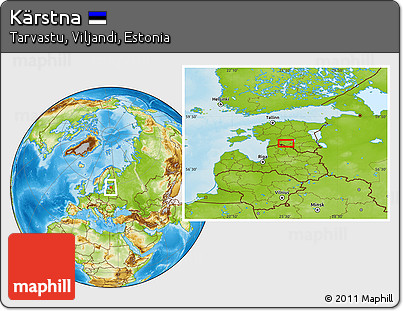 Physical Location Map of Kärstna