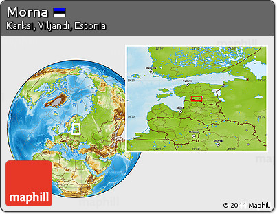 Physical Location Map of Morna
