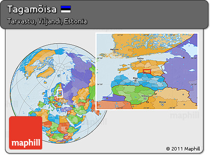 Political Location Map of Tagamõisa