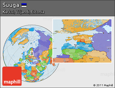 Political Location Map of Suuga