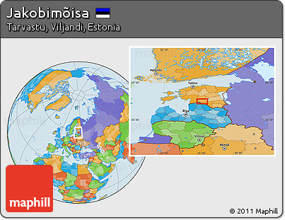 Political Location Map of Jakobimõisa