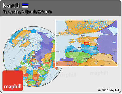 Political Location Map of Karuli