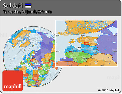 Political Location Map of Soldati