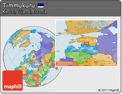 Political Location Map of Timmukuru