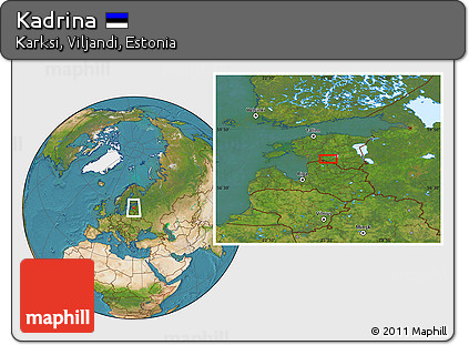 Satellite Location Map of Kadrina