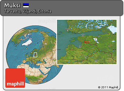 Satellite Location Map of Muksi