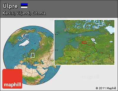 Satellite Location Map of Ülpre
