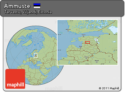 Savanna Style Location Map of Ämmuste