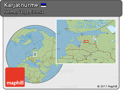 Savanna Style Location Map of Karjatnurme