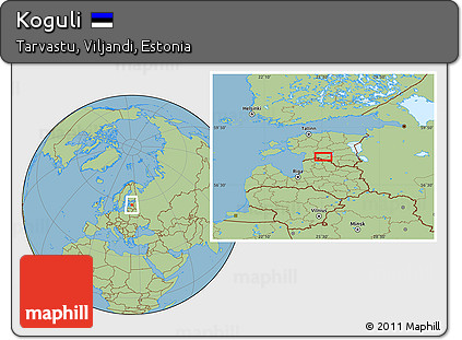 Savanna Style Location Map of Koguli