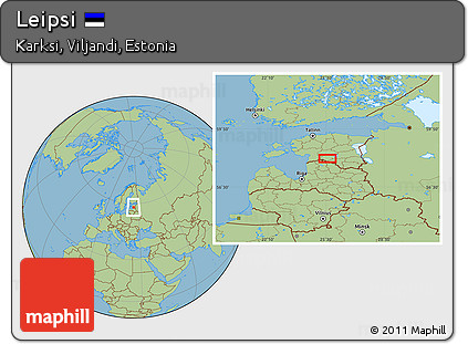 Savanna Style Location Map of Leipsi