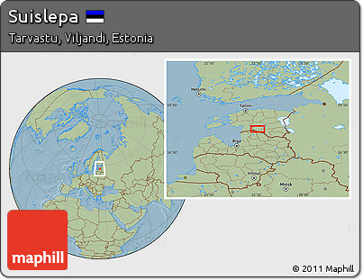 Savanna Style Location Map of Suislepa, hill shading