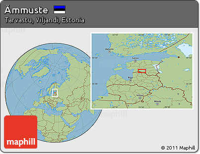 Savanna Style Location Map of Ämmuste