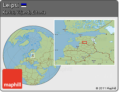 Savanna Style Location Map of Leipsi