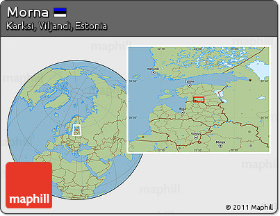 Savanna Style Location Map of Morna