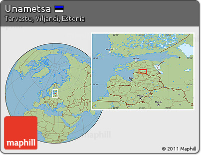 Savanna Style Location Map of Unametsa