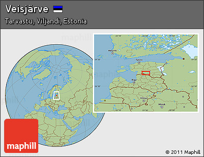 Savanna Style Location Map of Veisjärve