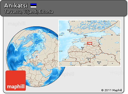 Shaded Relief Location Map of Anikatsi
