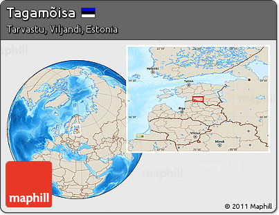 Shaded Relief Location Map of Tagamõisa