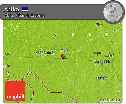 Physical Map of Atika