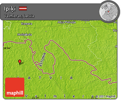 Physical Map of Ipiķi